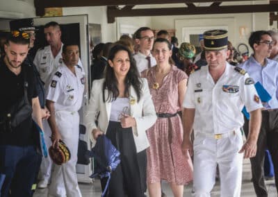 MOM- Naïma Moutchou, Ministre des Outre-mer en visite à Mayotte pour les 1 an de Chido - Reportage Sipa - RSMA mayotte