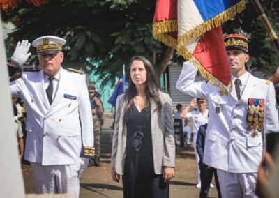 MOM- Naïma Moutchou, Ministre des Outre-mer en visite à Mayotte pour les 1 an de Chido - Reportage Sipa - RSMA mayotte