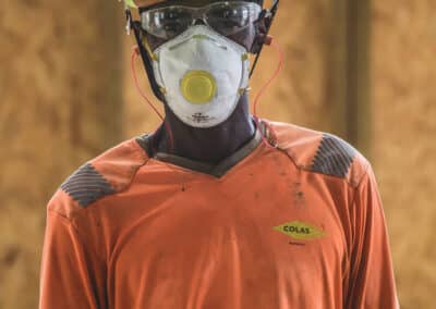 Reportage pour le Minorange de Bouygues construction avec Colas Mayotte et ETPC Mayotte