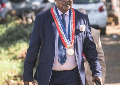 Première PAD pour Frédéric Poisot, Préfet de Mayotte avec le RSMA de Mayotte et en présence du maire de la commune d'Acoua