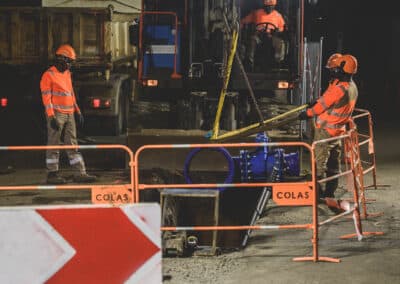 Reportage pour le Minorange de Bouygues construction avec Colas Mayotte et ETPC Mayotte