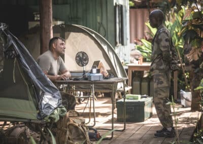 Le Parcours Nature est un passage du parcours des jeunes volontaires du Service Militaire Adapté de Mayotte pendant leur instruction militaire. - eight - photographe Mayotte