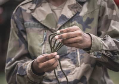 Le Parcours Nature est un passage du parcours des jeunes volontaires du Service Militaire Adapté de Mayotte pendant leur instruction militaire. - eight - photographe Mayotte