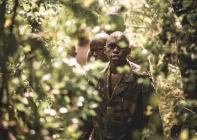 Le Parcours Nature est un passage du parcours des jeunes volontaires du Service Militaire Adapté de Mayotte pendant leur instruction militaire. - eight - photographe Mayotte