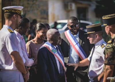 PAD (Présentation au drapeau) à Koungou en présence du maire et d'une délégation de la préfecture de Mayotte) le 21 avril 2026 - Eight Photographe Mayotte