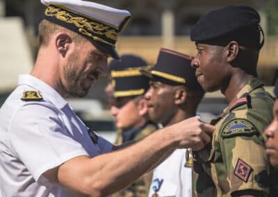 PAD (Présentation au drapeau) à Koungou en présence du maire et d'une délégation de la préfecture de Mayotte) le 21 avril 2026 - Eight Photographe Mayotte