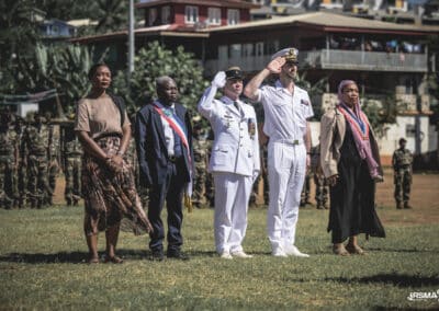 PAD (Présentation au drapeau) à Koungou en présence du maire et d'une délégation de la préfecture de Mayotte) le 21 avril 2026 - Eight Photographe Mayotte