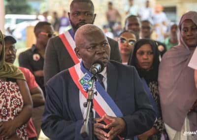 PAD (Présentation au drapeau) à Koungou en présence du maire et d'une délégation de la préfecture de Mayotte) le 21 avril 2026 - Eight Photographe Mayotte