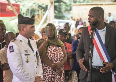 PAD (Présentation au drapeau) à Koungou en présence du maire et d'une délégation de la préfecture de Mayotte) le 21 avril 2026 - Eight Photographe Mayotte