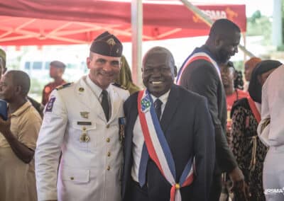 PAD (Présentation au drapeau) à Koungou en présence du maire et d'une délégation de la préfecture de Mayotte) le 21 avril 2026 - Eight Photographe Mayotte