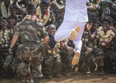 PAD (Présentation au drapeau) à Koungou en présence du maire et d'une délégation de la préfecture de Mayotte) le 21 avril 2026 - Eight Photographe Mayotte