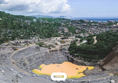 Reportage pour le Minorange de Bouygues construction avec Colas Mayotte et ETPC Mayotte
