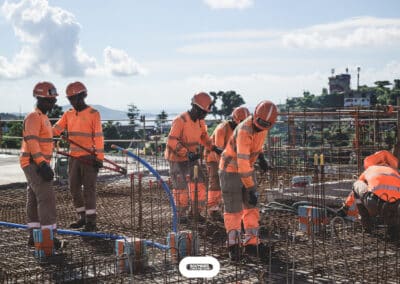Reportage pour le Minorange de Bouygues construction avec Colas Mayotte et ETPC Mayotte