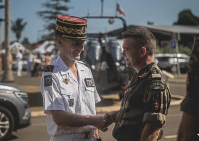 Passation de commandement entre le colonel Soubra et le colonel Toyer à la tête du Régiment du Service Militaire Adapté de Mayotte