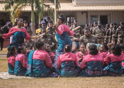 Passation de commandement entre le colonel Soubra et le colonel Toyer à la tête du Régiment du Service Militaire Adapté de Mayotte