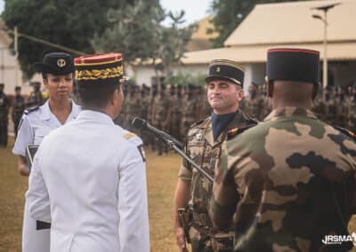 Passation de commandement entre le colonel Soubra et le colonel Toyer à la tête du Régiment du Service Militaire Adapté de Mayotte