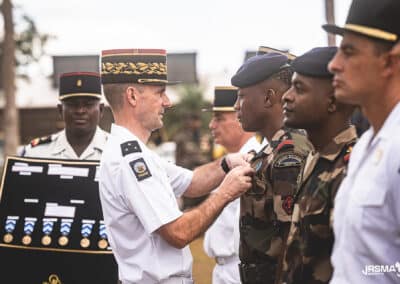 Passation de commandement entre le colonel Soubra et le colonel Toyer à la tête du Régiment du Service Militaire Adapté de Mayotte