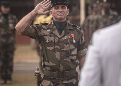 Passation de commandement entre le colonel Soubra et le colonel Toyer à la tête du Régiment du Service Militaire Adapté de Mayotte