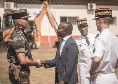 Passation de commandement entre le colonel Soubra et le colonel Toyer à la tête du Régiment du Service Militaire Adapté de Mayotte