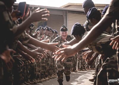Passation de commandement entre le colonel Soubra et le colonel Toyer à la tête du Régiment du Service Militaire Adapté de Mayotte